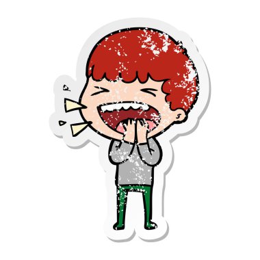 adam bir karikatür sıkıntılı etiket