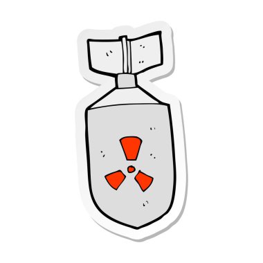 çizgi film nükleer bomba etiket