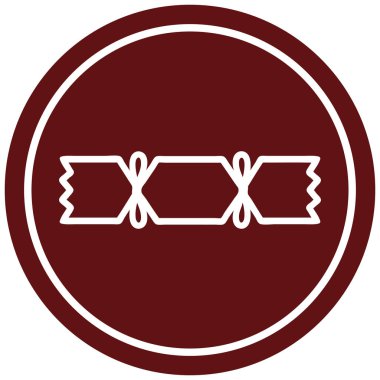 Noel fişeği dairesel simgesi