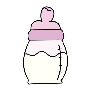 çizgi film bebek süt şişesi ilginç el çekilmiş