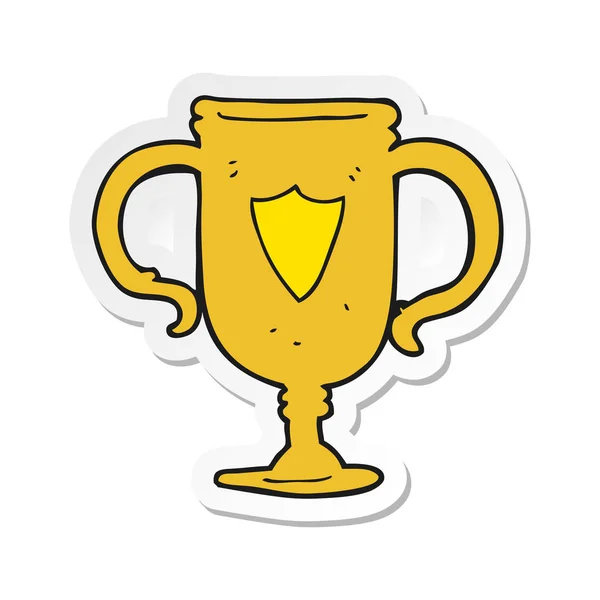 Sticker van een cartoon sport trophy — Stockvector