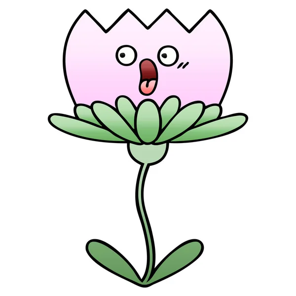 Градиентный Затенённый Рисунок Цветка — стоковый вектор