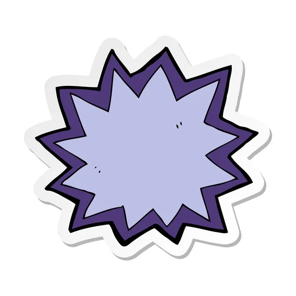 Sticker Cartoon Explosion — Stock Vector