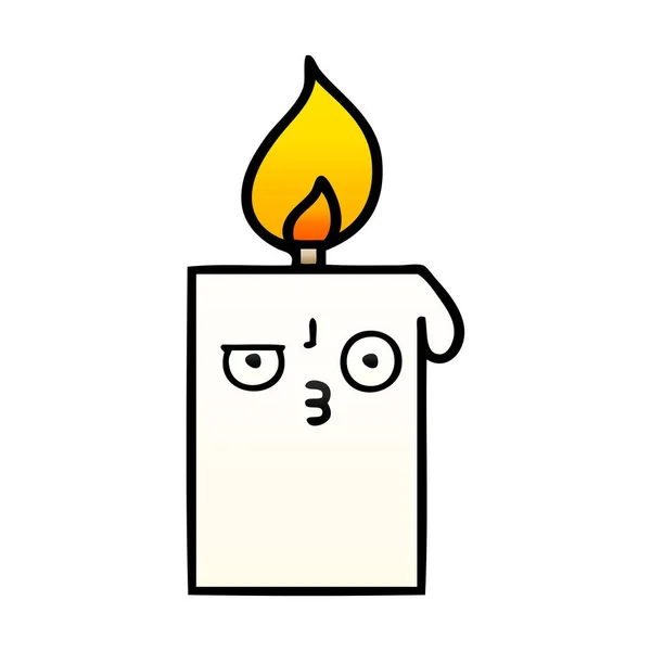 Градиентная зажжённая свеча — стоковый вектор