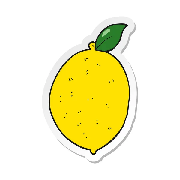 Etiqueta de um limão de desenho animado — Vetor de Stock
