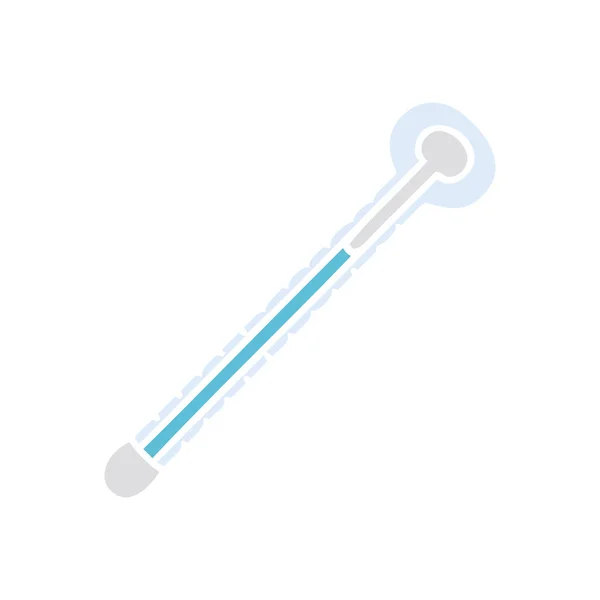 Eigenzinnige hand getekende cartoon thermometer — Stockvector