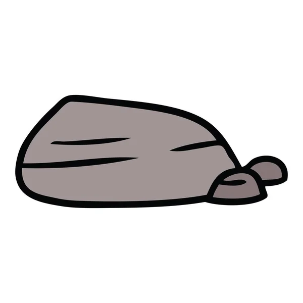 Γελοιογραφία doodle από πέτρα και βότσαλα — Διανυσματικό Αρχείο