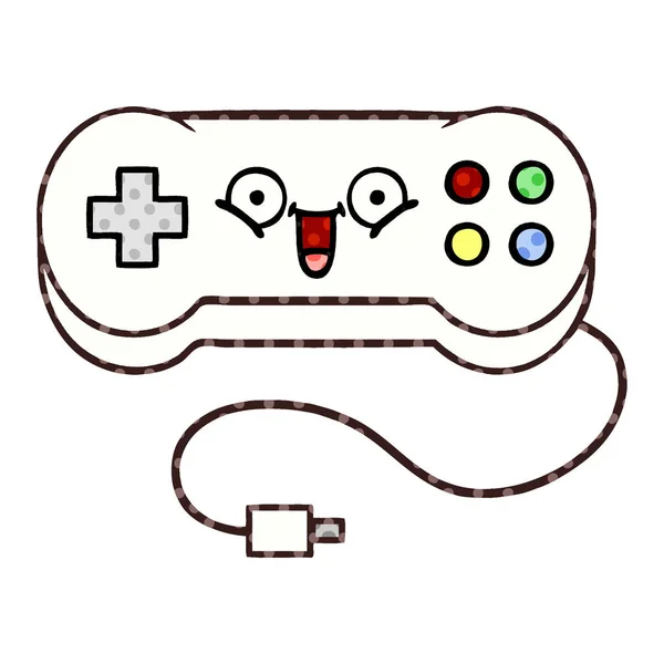 Fumetto stile cartone animato controller di gioco — Vettoriale Stock