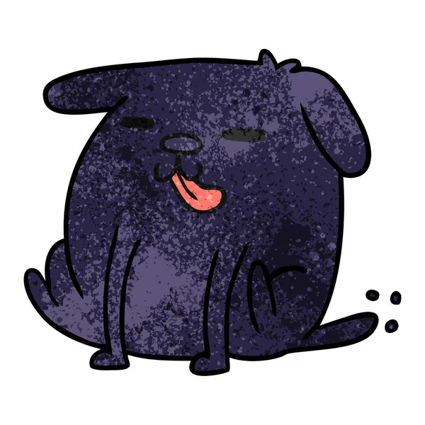 รูปแบบการ์ตูน kawaii ของสุนัขน่ารัก — ภาพเวกเตอร์สต็อก