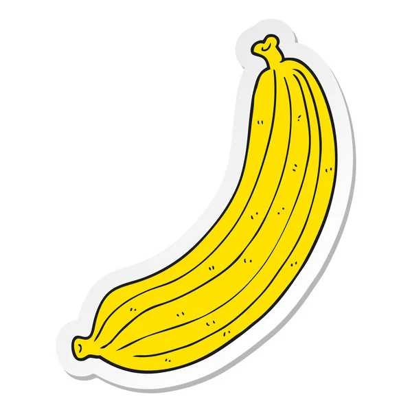Autocollant d'une banane de dessin animé — Image vectorielle