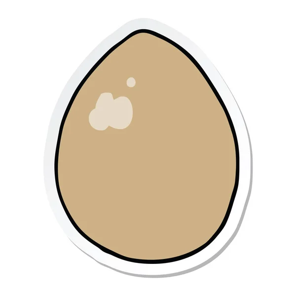 Наклейка Мультяшного Яйця — стоковий вектор