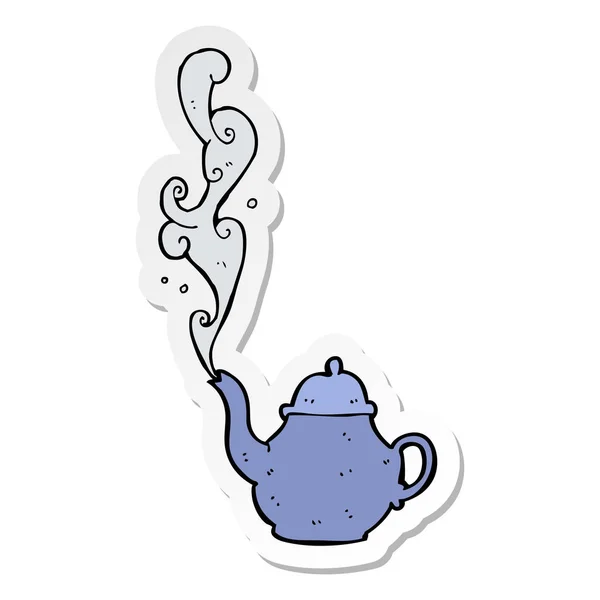 Зажигатель карикатурного чайника — стоковый вектор