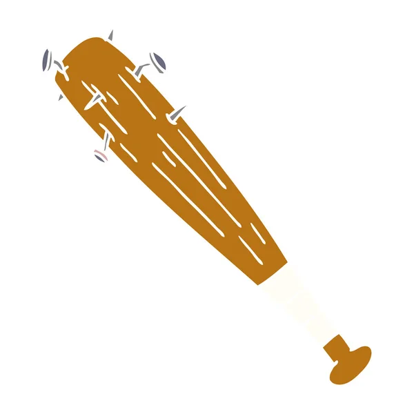 Dessin animé gribouille d'une chauve-souris avec des ongles — Image vectorielle