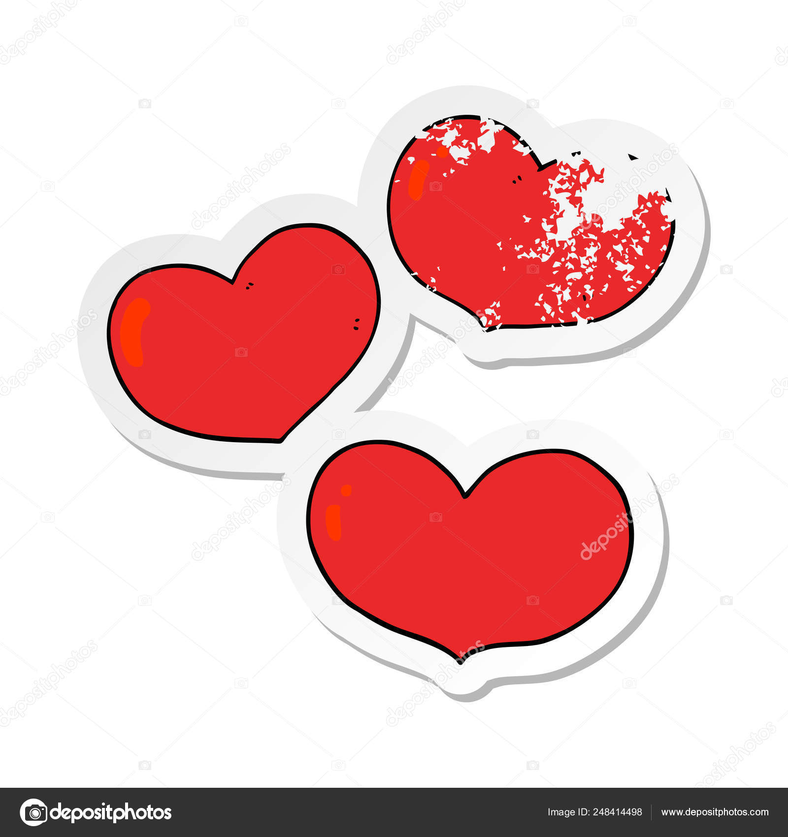 Autocollant Afflige Coeur Amour Dessin Anime Image Vectorielle Par Lineartestpilot C Illustration Autocollant Afflige Coeur Amour Dessin Anime Image Vectorielle Par Lineartestpilot C Illustration