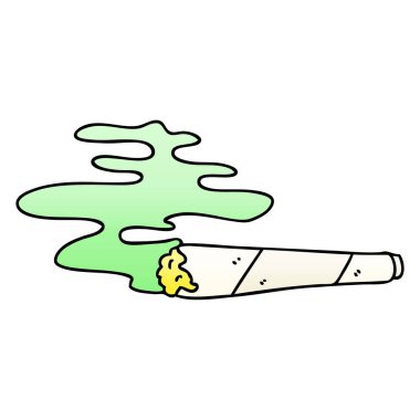 Degrade gölgeli ilginç karikatür yaktı ortak