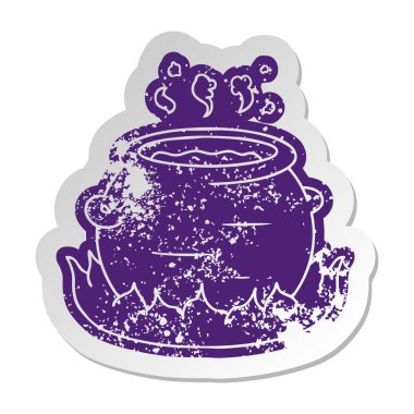 bir tencere güveç sıkıntılı eski etiket