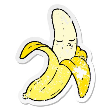 çizgi film muz sıkıntılı etiket