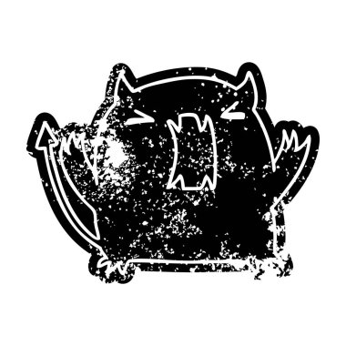 şirin kawaii şeytan Grunge simgesi