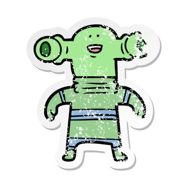 bir dostu karikatür yabancı sıkıntılı etiket