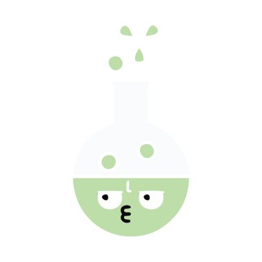 düz renk retro çizgi film tüp