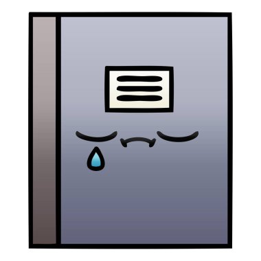 Notebook degrade gölgeli çizgi film