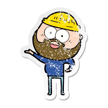 bir karikatür sıkıntılı etiket sakallı adam şaşırttı