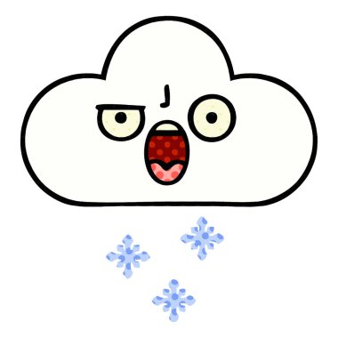 çizgi roman tarzı çizgi film kar bulut