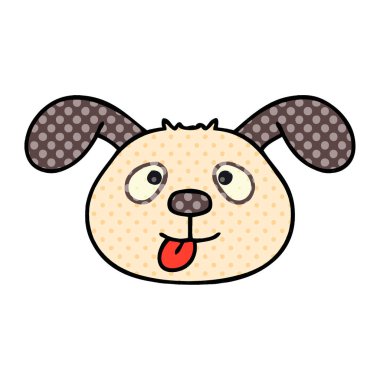 ilginç çizgi roman tarzı çizgi film köpek suratı