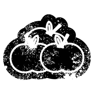 elma sıkıntılı simgesi simgesi yığını