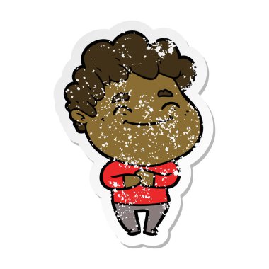 bir çizgi film dostu adamın sıkıntılı etiket