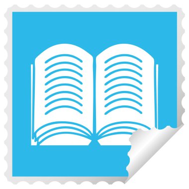 etiket karikatür açık kitap peeling Meydanı