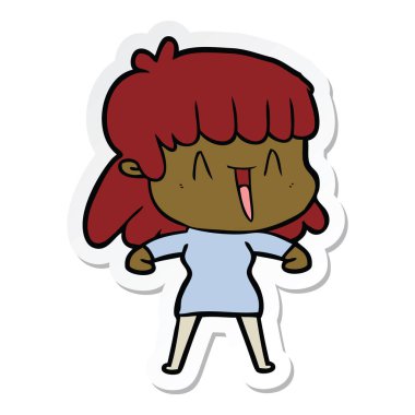 bir çizgi film kadının etiket