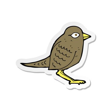 bir çizgi film Bahçe kuş Sticker