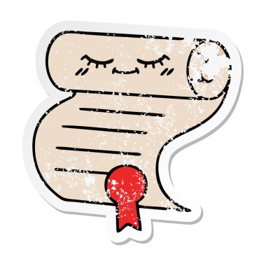 sevimli çizgi sözleşmenin sıkıntılı etiket