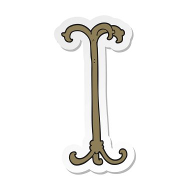 bir çizgi film kat etiket durmak