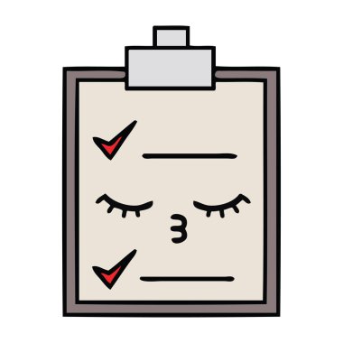 sevimli çizgi kontrol listesi