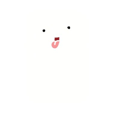 düz renk retro karikatür buzdolabı derin dondurucu