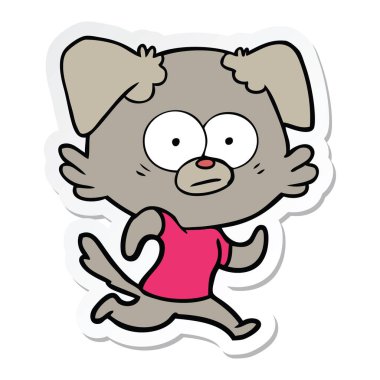 gergin köpek çizgi film etiketi