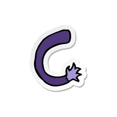 etiket bir karikatür halloween vampire kol