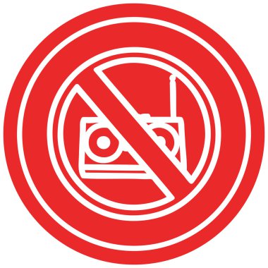 Müzik yuvarlak simge yok