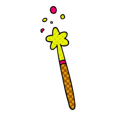 elle çizilmiş karikatür doodle bir sihirli değnek