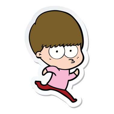 etiket bir gergin çizgi film çocuk