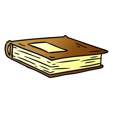 Degrade çizgi film doodle kırmızı günlüğünün