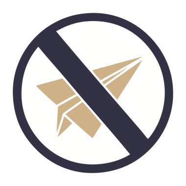 düz renk retro karikatür bir kağıt uçak iz yok