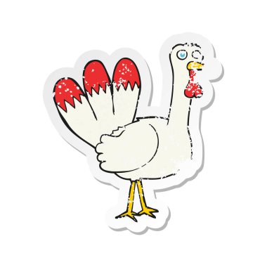 bir karikatür Türkiye'nin Retro sıkıntılı etiket