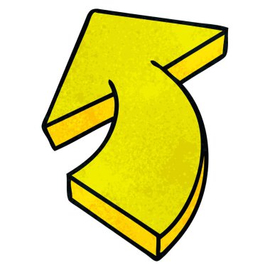 el çekilmiş ilginç karikatür oku