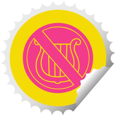 etiket çizgi film müzik izin verilen yok peeling daire