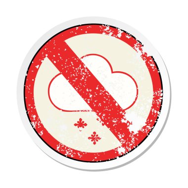 sevimli çizgi sıkıntılı etiket işareti kar yok izin