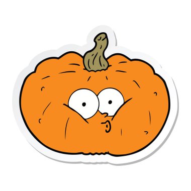 etiket bir karikatür kabak