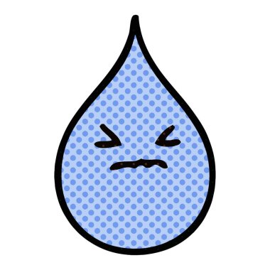 ilginç çizgi roman tarzı çizgi film duygusal yağmur damlası